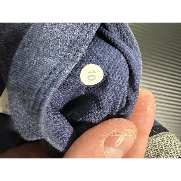 Lululemon Cotton Blend Athletic Skirt Sweat Skirt Comfy Lounge Blue Size 10 - Picture 3 of 9